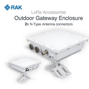 RAKBox-GW-0: Outdoor Gateway Enclosure, 2xN Type connectors