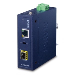 IGT-815AT: Convertitore multimediale industriale compatto da 100/1000BASE-X a 10/100/1000BASE-T