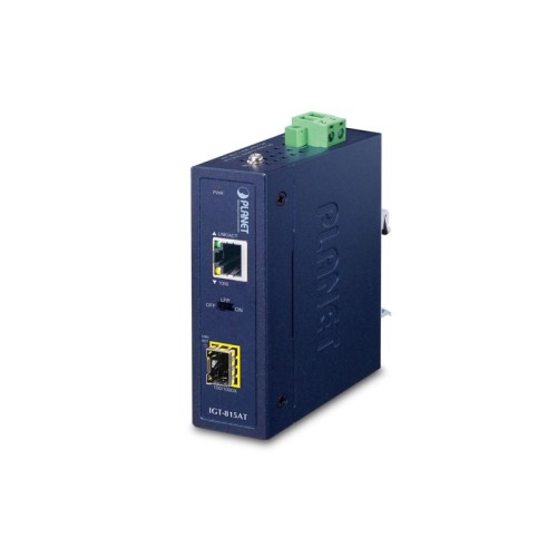 IGT-815AT: Convertitore multimediale industriale compatto da 100/1000BASE-X a 10/100/1000BASE-T