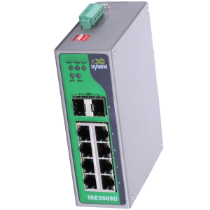 ISE5008D-2GC-6GT-24:Switch Gigabit Ethernet entry-level. 5 porte Giabit, 2 porte fibra SFP,doppia alimentazione, segnalazione guasti e ampio range di temperatura. Custodia in metallo.