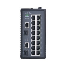 ISE3018D-P-2GC-16T-24 - Switch Ethernet industriale non gestito 16 porte 10/100, 2 porte SFP