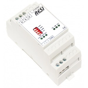 RESI-KNX-ETH  Gateway KNX-MODBUS/TCP, protocollo KNX TP, mappa al massimo  150 registri  MODBUS 