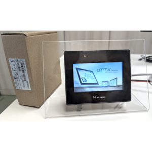 WEINTEK-STAND-43:Supporto rigido da scrivania  in plexiglass, spessore 2mm, per pannelli WEINTEK da 4,3"