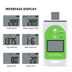 TZ-TempU04:Data logger di Temperatura USB PDF CSV