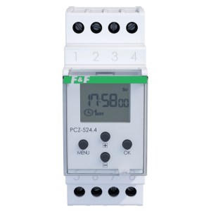 PCZ 524.3: Timer Astronomico NFC, contatcts:1C/O, I=16A, 24÷264V AC/DC, 2 modules