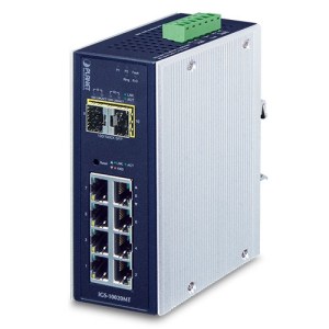 IGS-10020MT:Gigabit Switch gestito Industriale 8 porte 10/100/1000T + 2 porte 1G/2.5G SFP