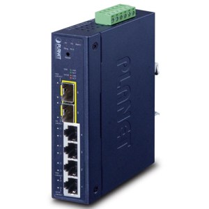 Switch Gestito Industriale L2/L4 a 4 Porte 10/100/1000T + 2 Porte 100/1000X SFP (IGS-4215-4T2S)