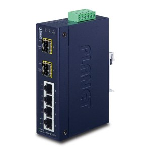 ISW-621TF:Switch Ethernet industriale a 4 porte 10/100Base-TX + 2 porte 100Base-FX SFP con ampia temperatura operativa