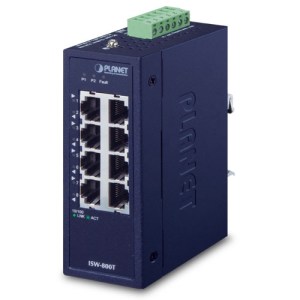 ISW-800T:Switch Ethernet compatto a 8 porte 10/100TX industriale