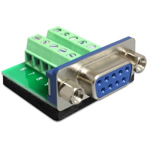 DB9F-SCREW:Adapter Sub-D 9 pin female > Terminal block 10 pin