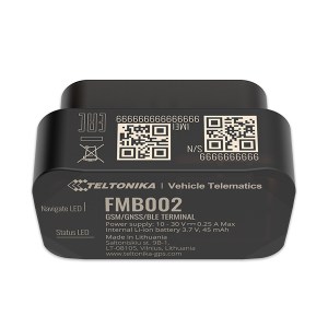 FMB002: dispositivo Plug and Play OBDII ultra-piccolo con connettività GNSS, GSM, BLE 4.0 e capacità di lettura dei dati del bus CAN