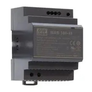 HDR-100-24:  Alimentatore AC/DC su guida DIN, ITE, ambito ITE, 1 uscita, 92 W, 24 VDC, 3.83 A