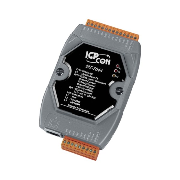 ET-7044 CR. Remote IO MODBUS  8 DI/ 8 DO