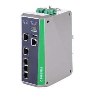 ISM2005D:Ethernet Managed  Switch, 5 porte Ethernet, range di temperatura esteso,range alimentazione esteso 12-48 VDC.Custodia metallica.