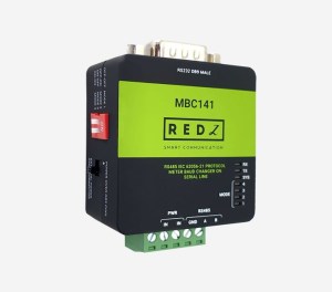 MBC141:Gateway IEC62056-21 Protocol Auto Baud Changer. Porta RS232 su MODBUS, porta RS485 su energy meter