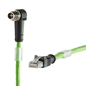 Connection line M12 angled-RJ45 8-pole X-coded 5.0 m