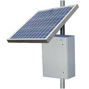 RPST1218-100-70 Sistema energia Solare 12v 30W PoE con batteria 12v 100Ah y con  pannello solare  da  70W
