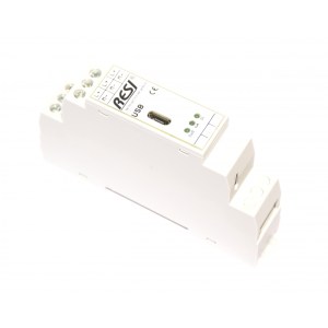 RESI-USB-PS: Alimentazione da 12..48Vdc tensione di ingresso all'uscita USB mit max. Corrente di uscita USB 900mA