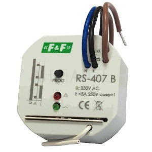 RS-407-B: Relè bistabile comandabile da trasmettitore radio per pulsante o radiocomando