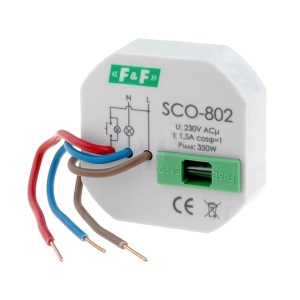 SCO-802: dimmer utilizzato per accendere e spegnere le lampade incandescenti e alogene e regolare la luminosità