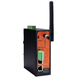 TLM655: Gateway basato su LoRa con 2 porte 10 / 100Base-T (x), 1 x porte seriali RS232 e 1 x RS485, alimentazione VAC, powerline