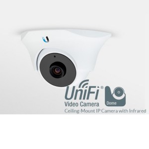 La UniFi Video Camera Dome è stata progettata per l'uso in interni o all'aperto, installate in controsoffitto. La fotocamera ha LED ad infrarossi con filtro IR cut automatico.
