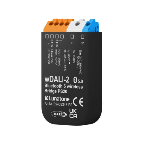 wDALI-2 Bridge wireless Bluetooth 5 Bridge PS20