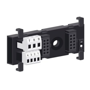 Z-PC-DINAL2-17.5:Head terminal + 2 slot 17.5mm DIN rail bus system for Z-PC Line I/O fast mounting and connection