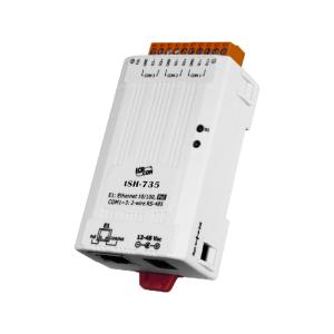 tSH-735I-CR Isolated Shared Serial Port with one PoE port and 3 RS-485 ports